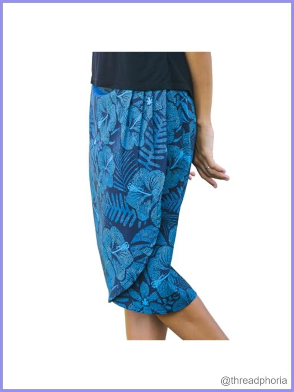 RipSkirt Hawaii Wrap Skirt with Pocket Quick-Dry Knee Length